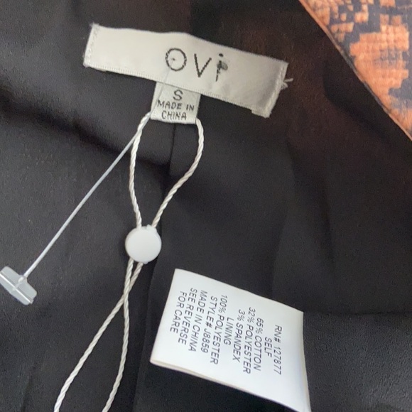 OVI Woman Animal Print Jacket Size Small - Picture 4 of 4